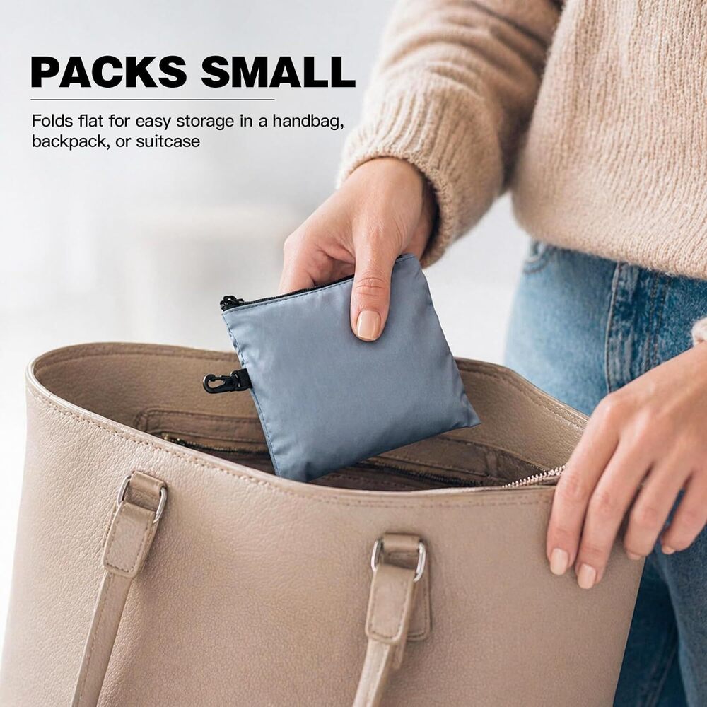 Packable Tote Bag,ightweight Foldable Travel Crossbody Bag for - Picture 7 of 7